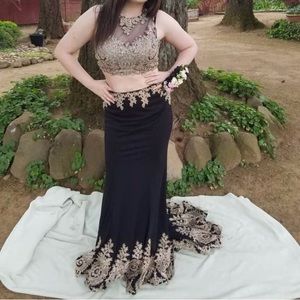 Gorgeous 2 piece prom dress